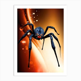 Black Spider Art Print