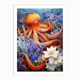 Octopus Exploring Surroundings 3 Art Print