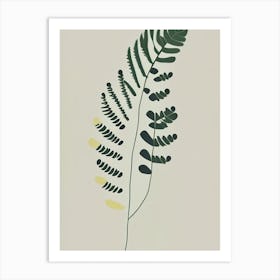 Southern Maidenhair Fern Wildflower Simplicity Art Print