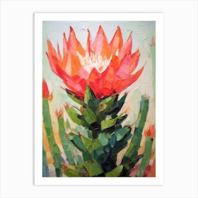 Cactus Painting Gymnocalycium 4 Art Print