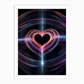 Abstract Heart Art Print