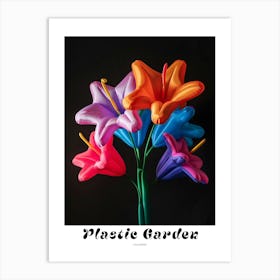 Bright Inflatable Flowers Poster Columbine 3 Art Print
