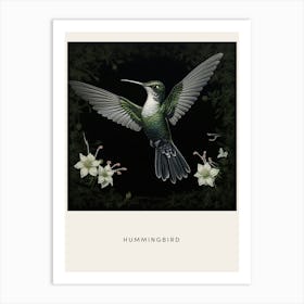 Ohara Koson Inspired Bird Painting Hummingbird 3 Poster Art Print