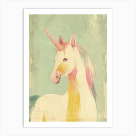 Pastel Storybook Style Unicorn 6 Art Print