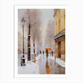 Paris In Winter. Art Print