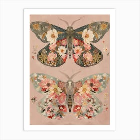 Radiant Butterflies William Morris Style 9 Art Print