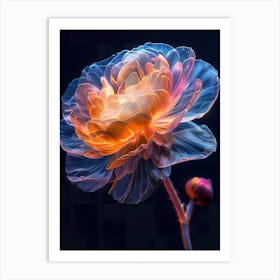 Flower Fractal Art Art Print