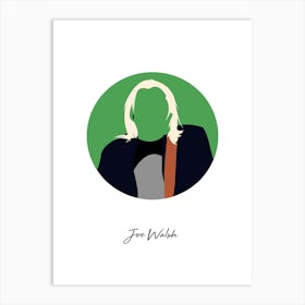 Joe Walsh Guitarist Minimalist Art Print