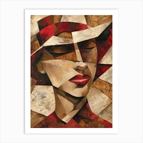 Woman In Red Hat 4 Art Print