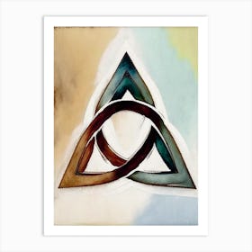 Triquetra Symbol Abstract Painting Art Print