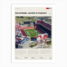 Tampa Bay Buccaneers - Raymond James Stadium Art Print