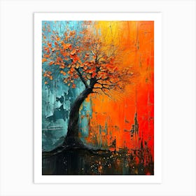 Abstract Tree Painting Art Print