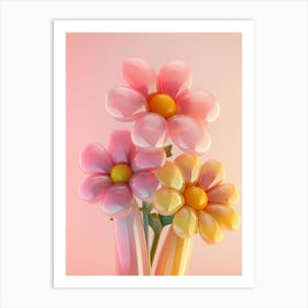 Dreamy Inflatable Flowers Cineraria 2 Art Print