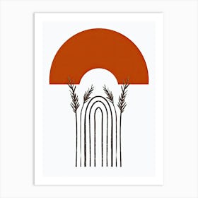 Honolulu Framework Minimalist Bauhaus Art Print