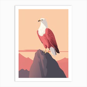 Minimalist Eagle 1 Illustration Art Print