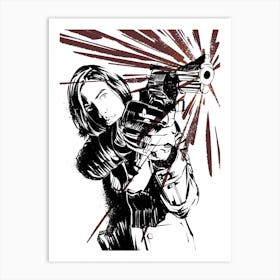 Walking Dead Maggie Art Print