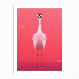 Minimalist Emu 2 Illustration Art Print