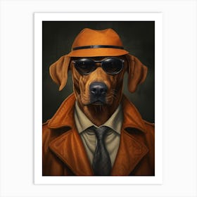 Gangster Dog Rhodesian Ridgeback 3 Art Print