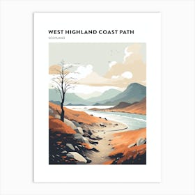 West Highland Coast Path Scotland 1 Hiking Trail Landscape Poster Art Print