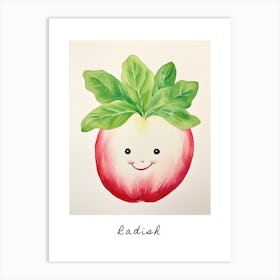 Friendly Kids Radish 2 Poster Art Print