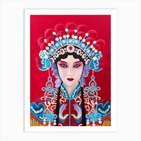 Chinese Opera Lady Art Print