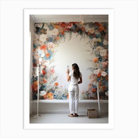 Floral Wall Mural Art Print