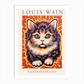 Louis Wain, Kaleidoscope Cats Poster 11 Art Print