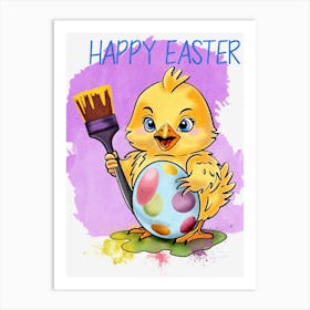 Happy Easter Art Print