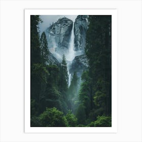 Waterfall Forest (23) Art Print