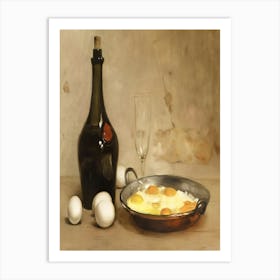 Eggs And Wine 1 Art Print