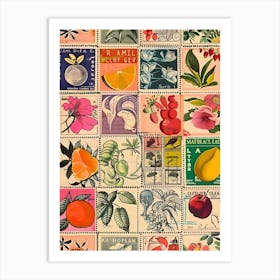 Postage Stamps Art Print