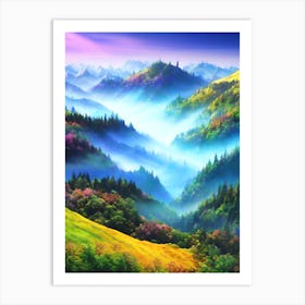 Valley Of Fog Art Print