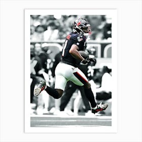 Stefon Diggs Of The Houston Texans Art Print