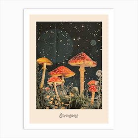 Explore Mushroom Poster 3 Art Print