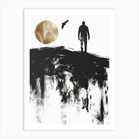 Man On The Hill Art Print