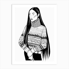 Asian Girl 60 Art Print