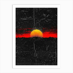 Sunset In The Sky 8 Art Print