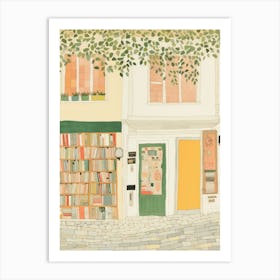 Amalfi The Book Nook Pastel Colours 3 Art Print