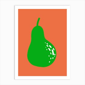 Pear green Art Print