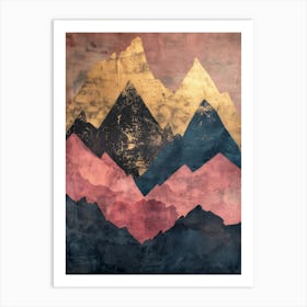 Mountain Ranges 1 Art Print