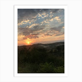 Sunrise Over The Bushveld Art Print