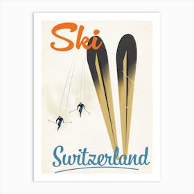 Ski Switzerland Art Print