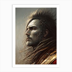 Portrait Of A Warrior Art Print