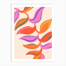 Abstract Leaf Painting Art Print