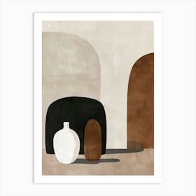 Narvik Stone Park Bauhaus Minimalist Art Print