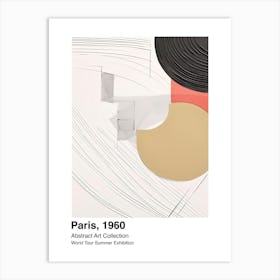 World Tour Exhibition, Abstract Art, Paris, 1960 9 Art Print