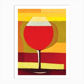 Nebbiolo Paul Klee Inspired Abstract Cocktail Poster Art Print