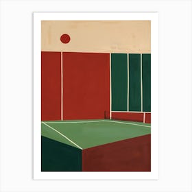 Tennis Court 15 Art Print