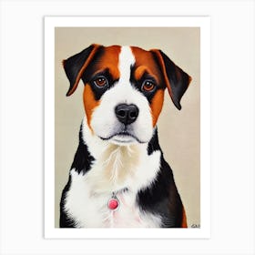 Russell Terrier 2 Watercolour Dog Art Print