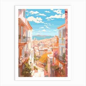 Malaga Spain 4 Illustration Art Print